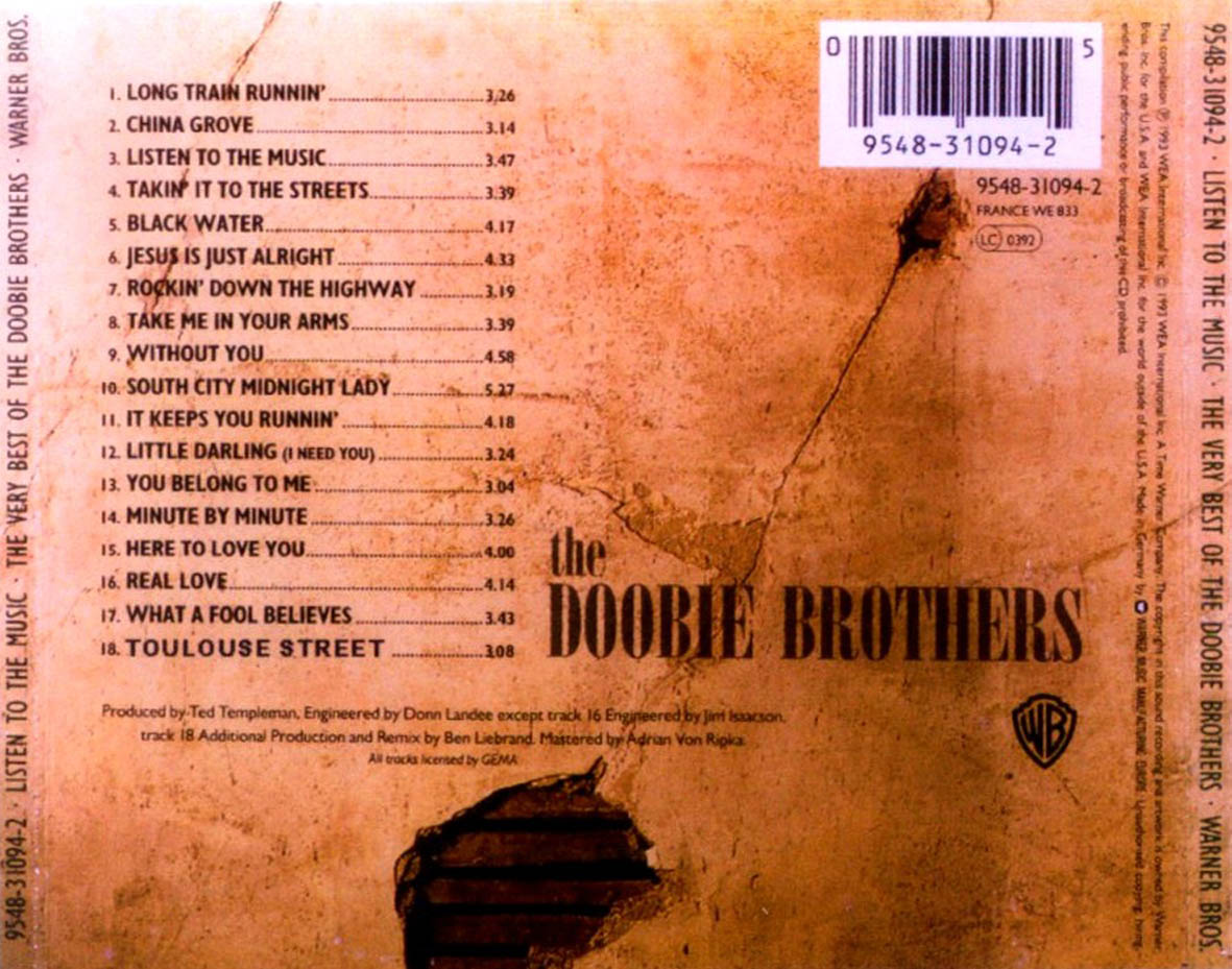 Cartula Trasera de The Doobie Brothers - The Very Best Of The Doobie Brothers