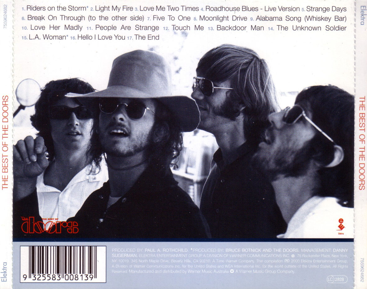 Cartula Trasera de The Doors - The Best Of The Doors (2000)