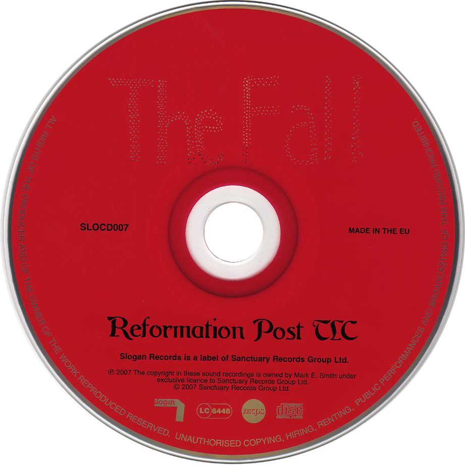 Cartula Cd de The Fall - Reformation Post Tlc