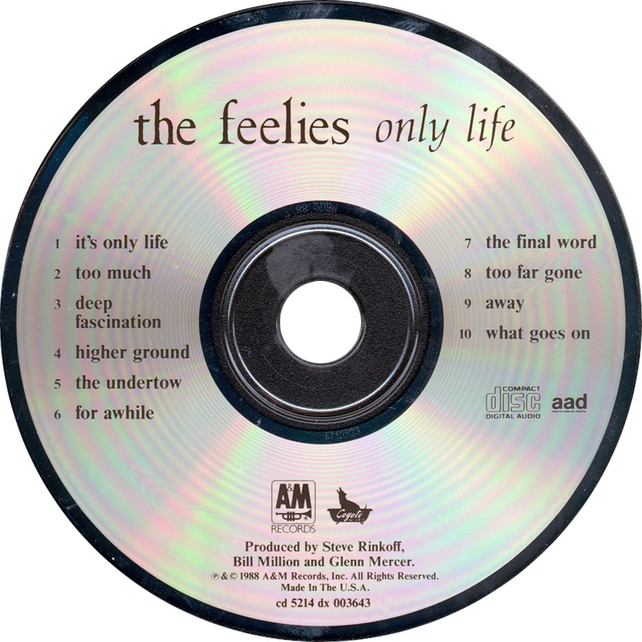 Cartula Cd de The Feelies - Only Life