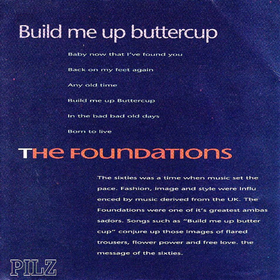 Cartula Interior Frontal de The Foundations - Build Me Up Buttercup