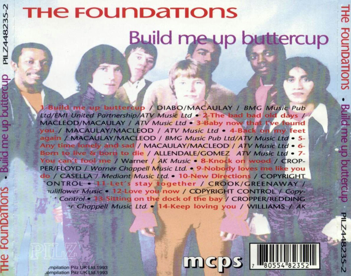 Cartula Trasera de The Foundations - Build Me Up Buttercup