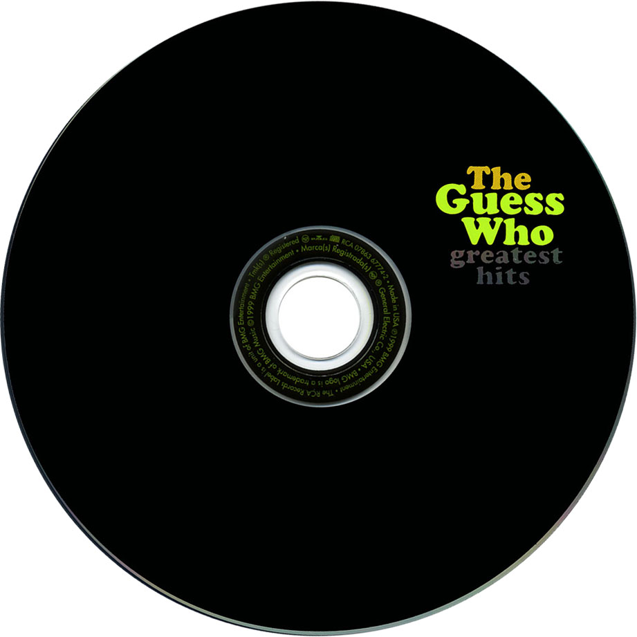 Cartula Cd de The Guess Who - Greatest Hits