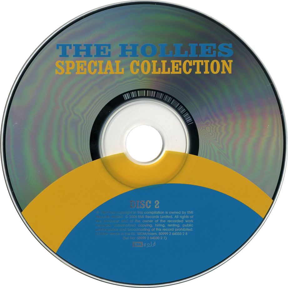 Cartula Cd2 de The Hollies - Special Collection