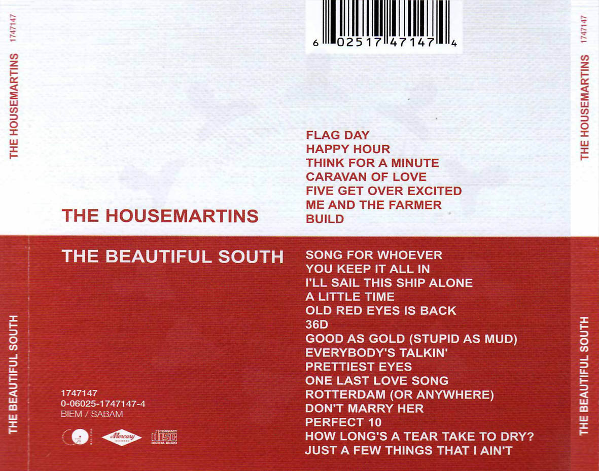 Cartula Trasera de The Housemartins / The Beatiful South - Soup