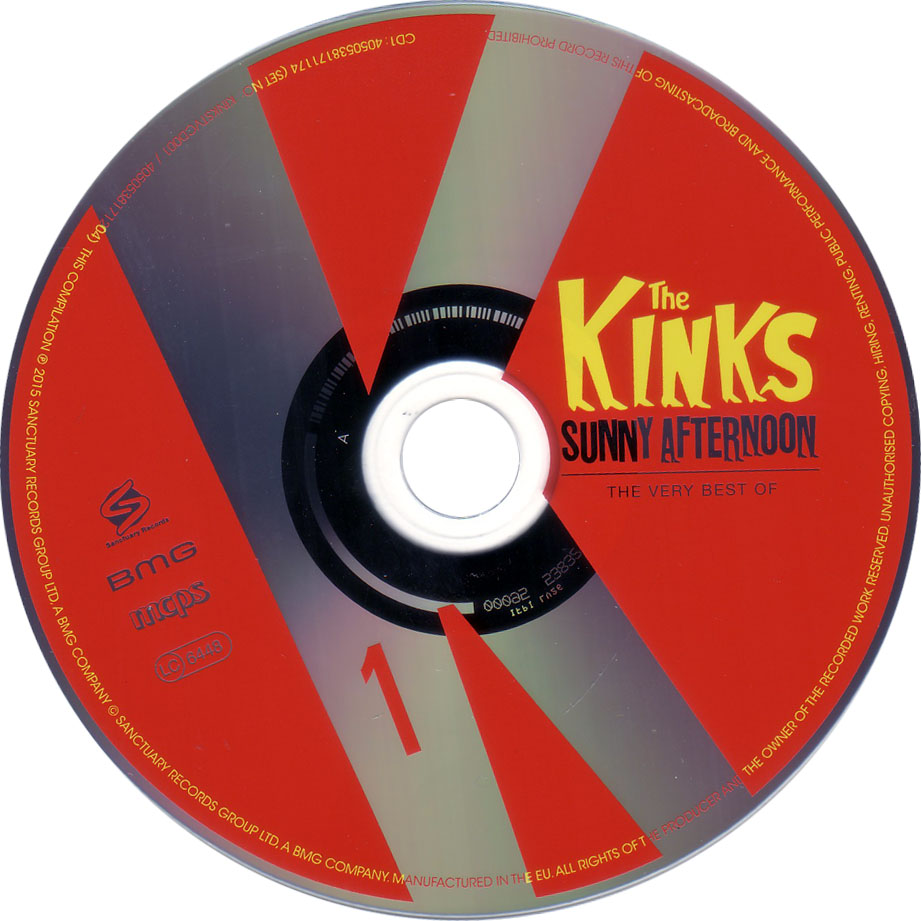 Cartula Cd1 de The Kinks - Sunny Afternoon: The Very Best Of The Kinks
