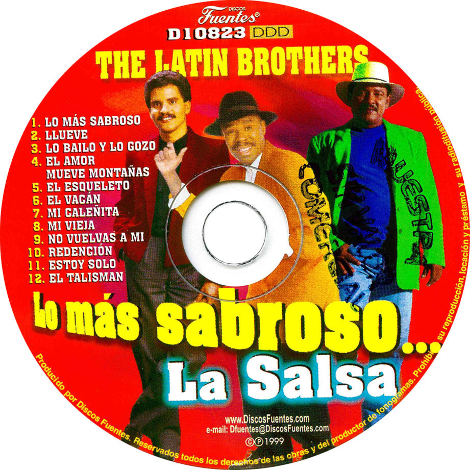 Cartula Cd de The Latin Brothers - Lo Mas Sabroso... La Salsa