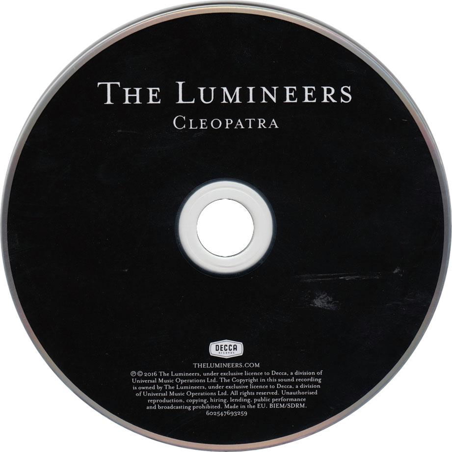 Cartula Cd de The Lumineers - Cleopatra