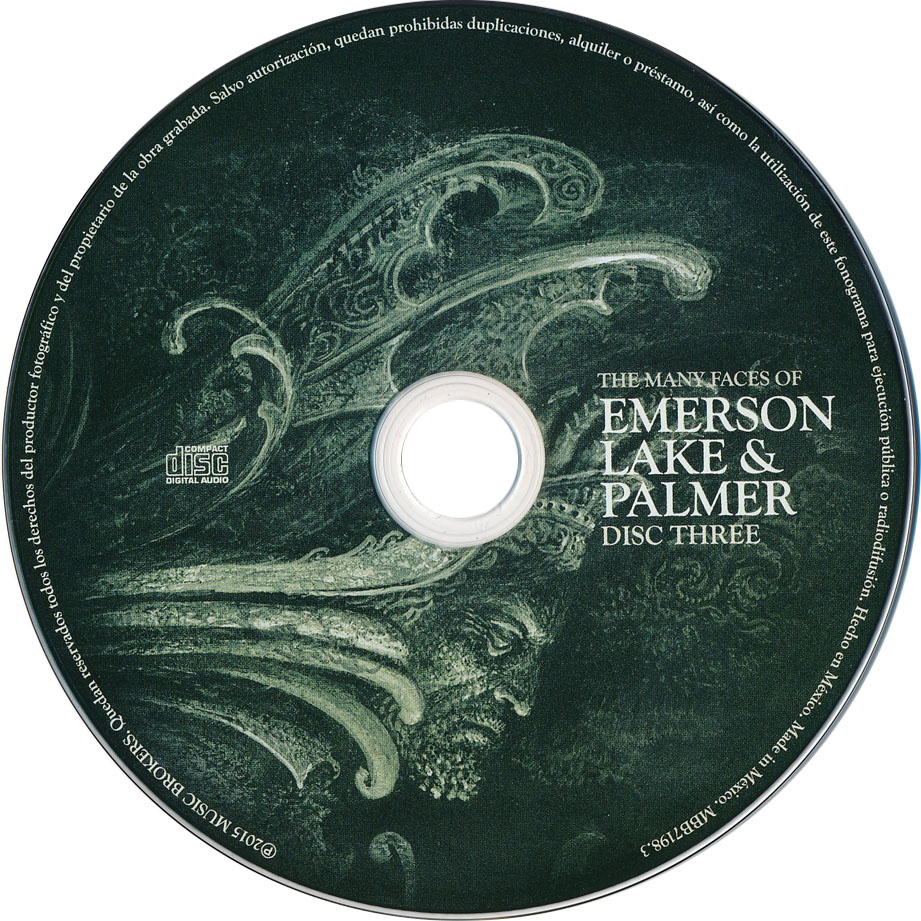Cartula Cd3 de The Many Faces Of Emerson, Lake & Palmer