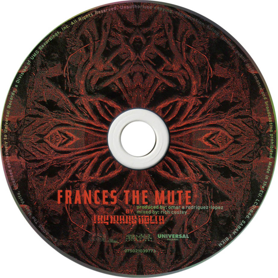 Cartula Cd de The Mars Volta - Frances The Mute