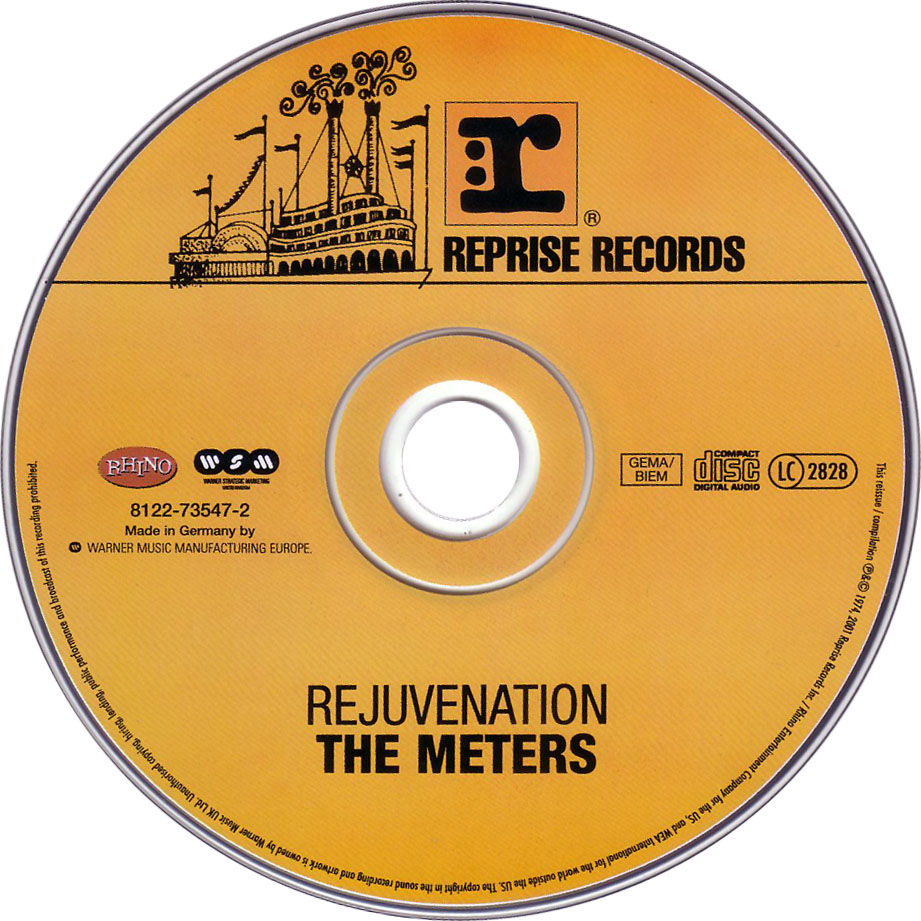 Cartula Cd de The Meters - Rejuvenation