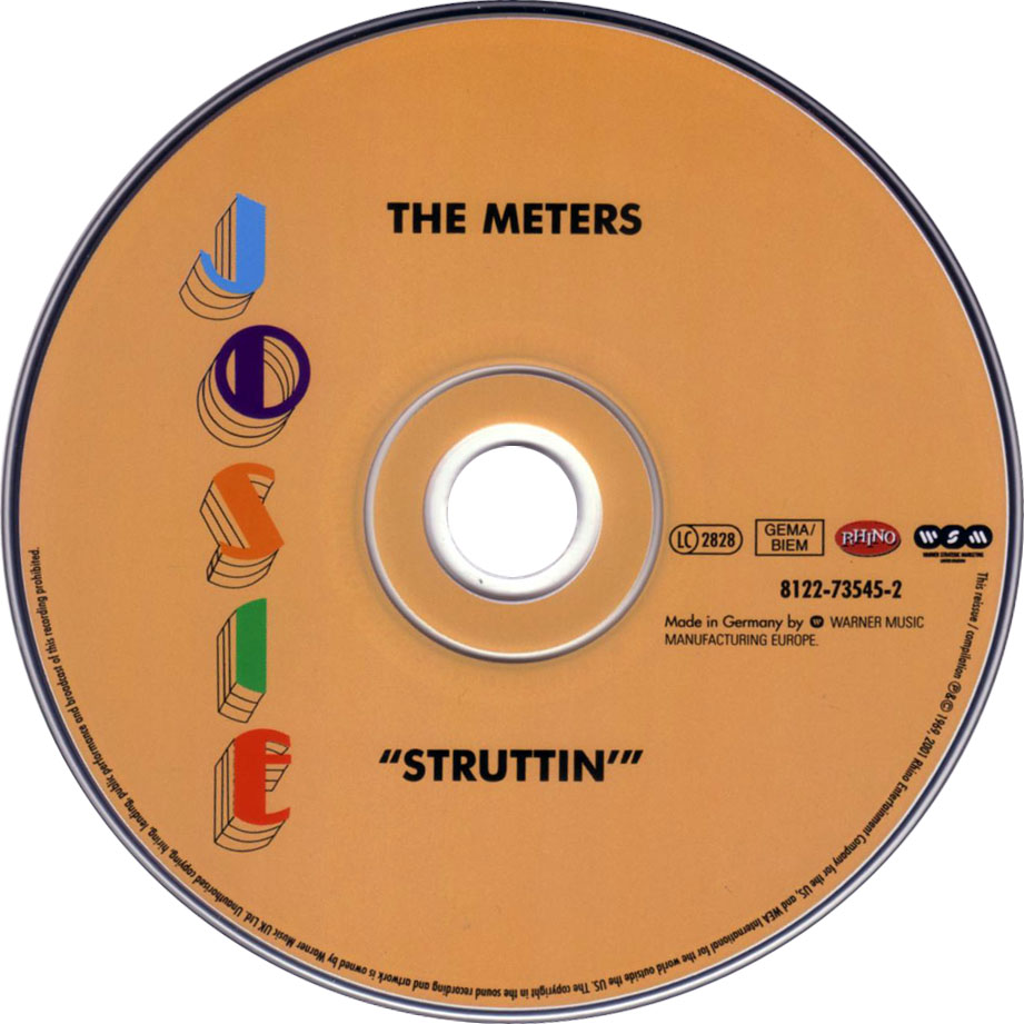 Cartula Cd de The Meters - Struttin'