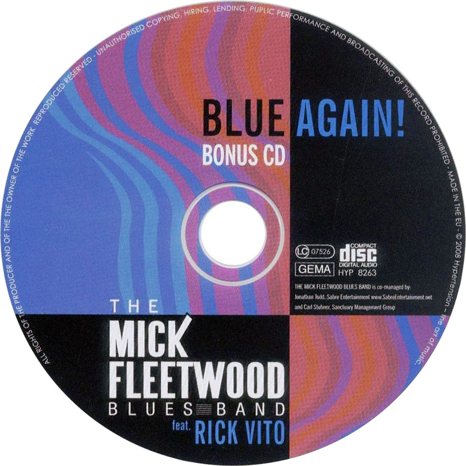 Cartula Cd2 de The Mick Fleetwood Blues Band - Blue Again!