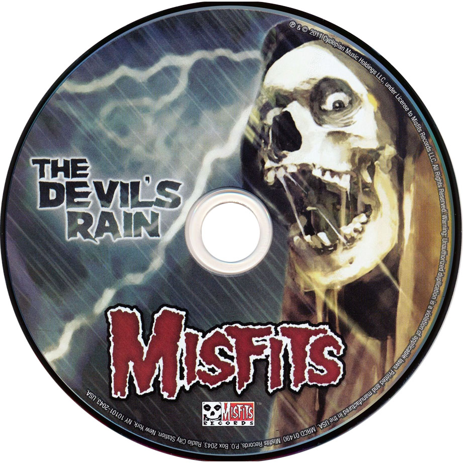Cartula Cd de The Misfits - The Devil's Rain