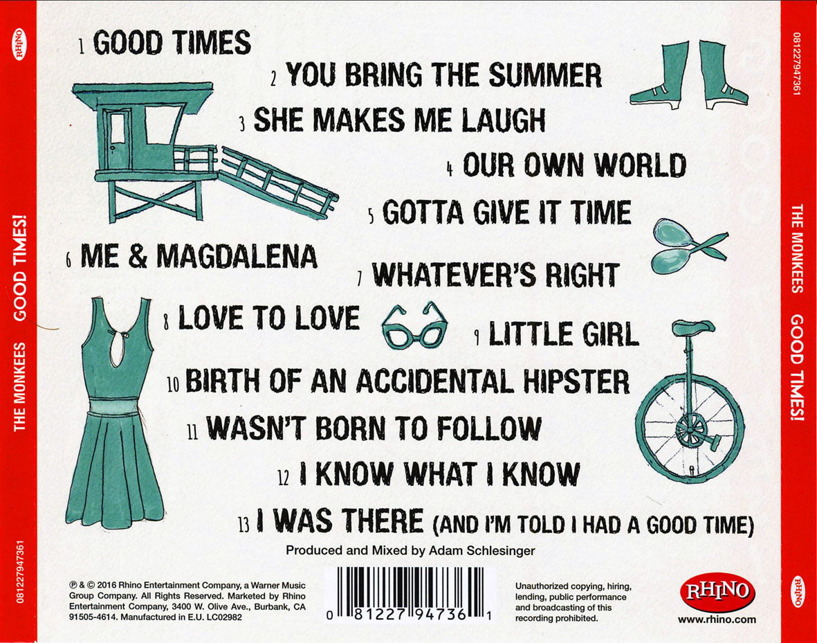 Cartula Trasera de The Monkees - Good Times!