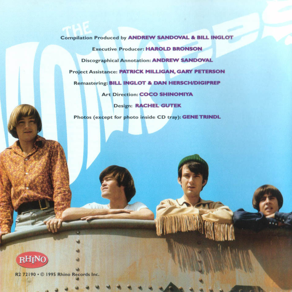 Cartula Interior Frontal de The Monkees - Greatest Hits