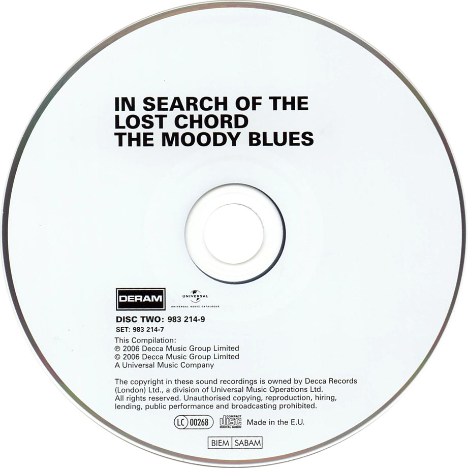 Cartula Cd2 de The Moody Blues - In Search Of The Lost Chord (2006)