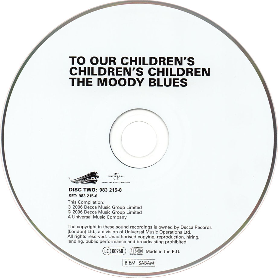 Cartula Cd2 de The Moody Blues - To Our Children's Children's Children (2006)