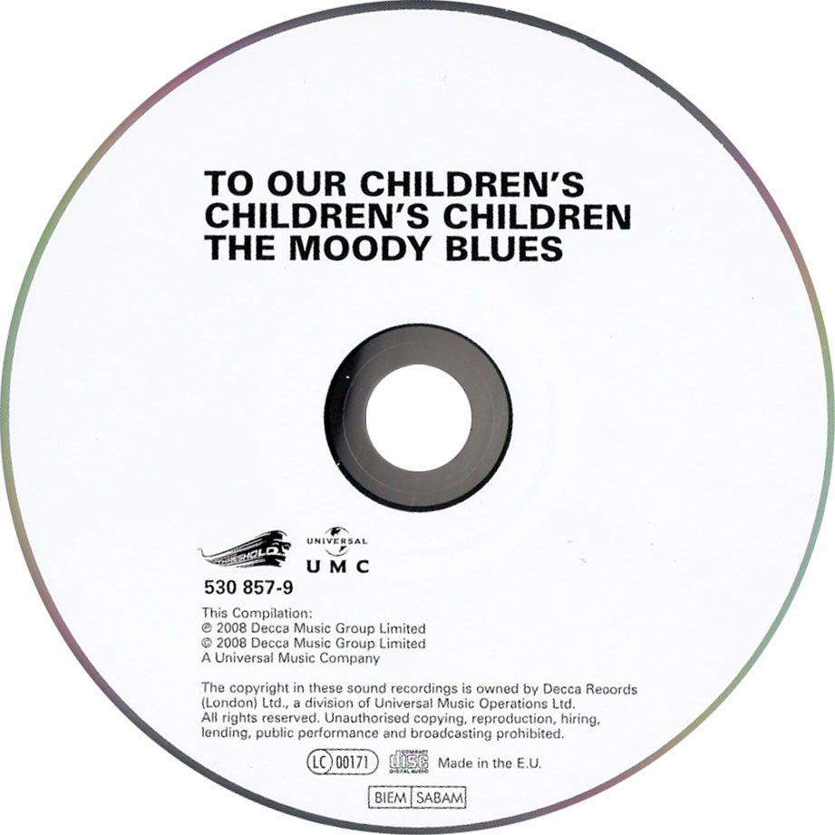Cartula Cd de The Moody Blues - To Our Children's Children's Children (2008)