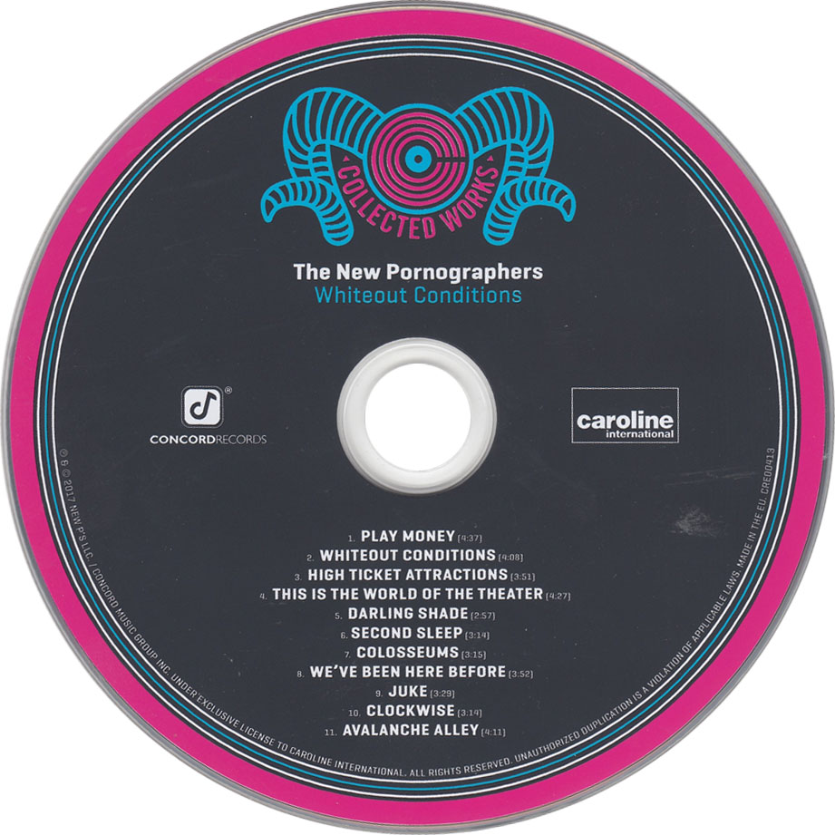 Cartula Cd de The New Pornographers - Whiteout Conditions