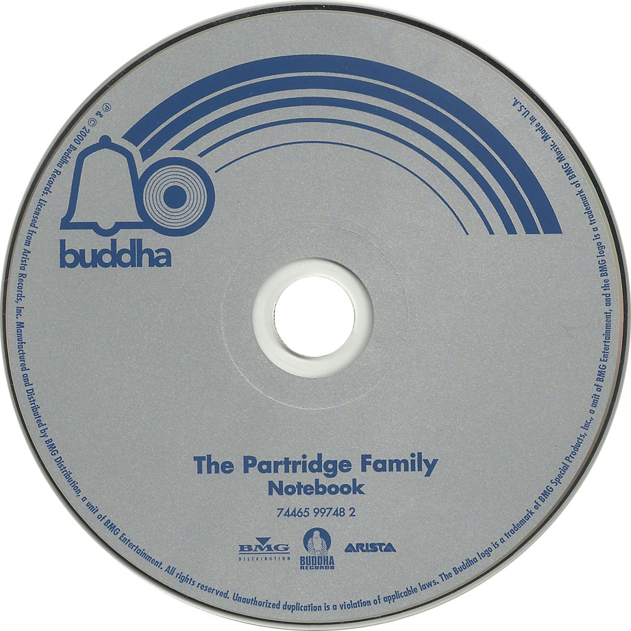 Cartula Cd de The Partridge Family - Notebook