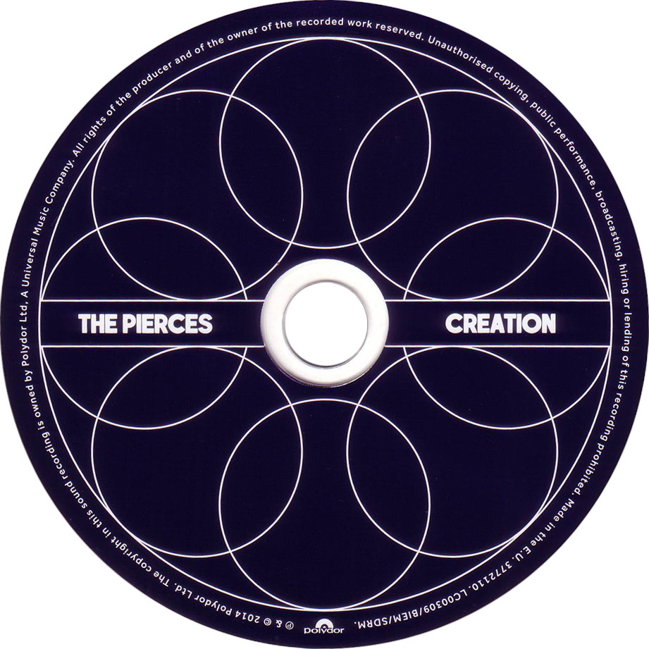 Cartula Cd de The Pierces - Creation