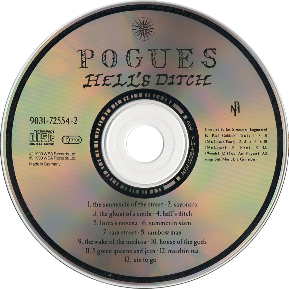 Cartula Cd de The Pogues - Hell's Ditch