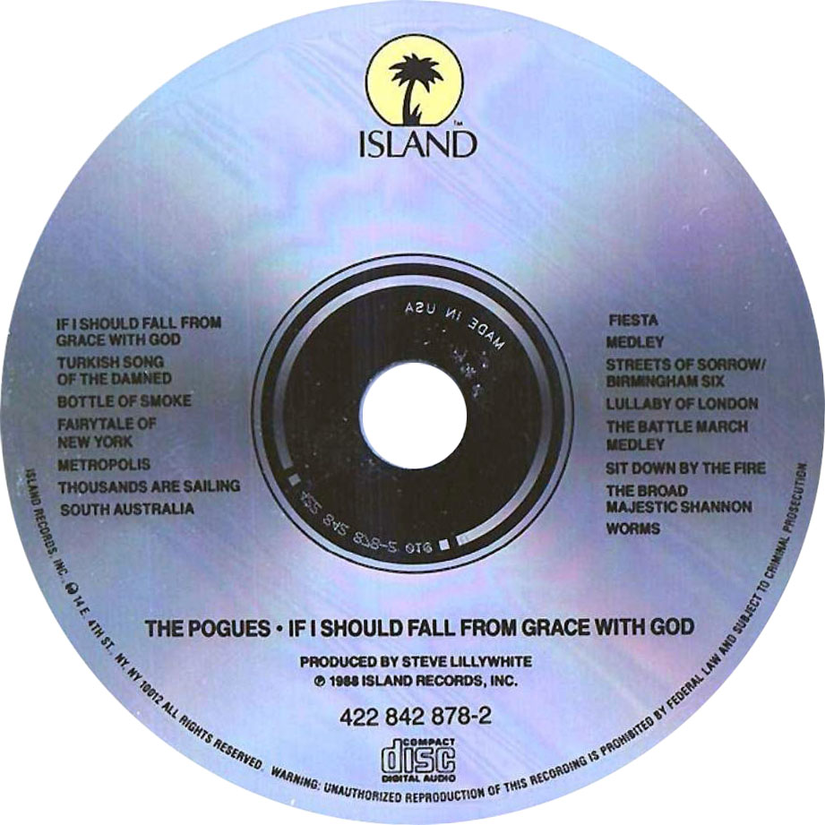 Cartula Cd de The Pogues - If I Should Fall From Grace With God