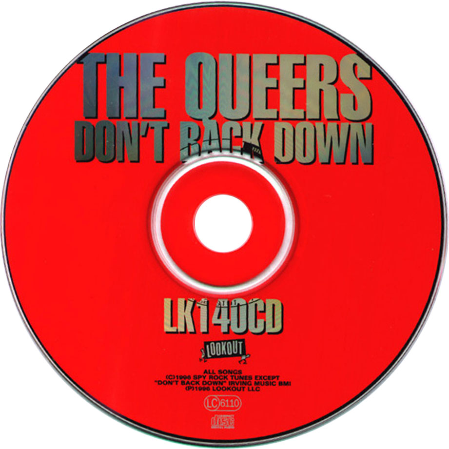Cartula Cd de The Queers - Don't Back Down