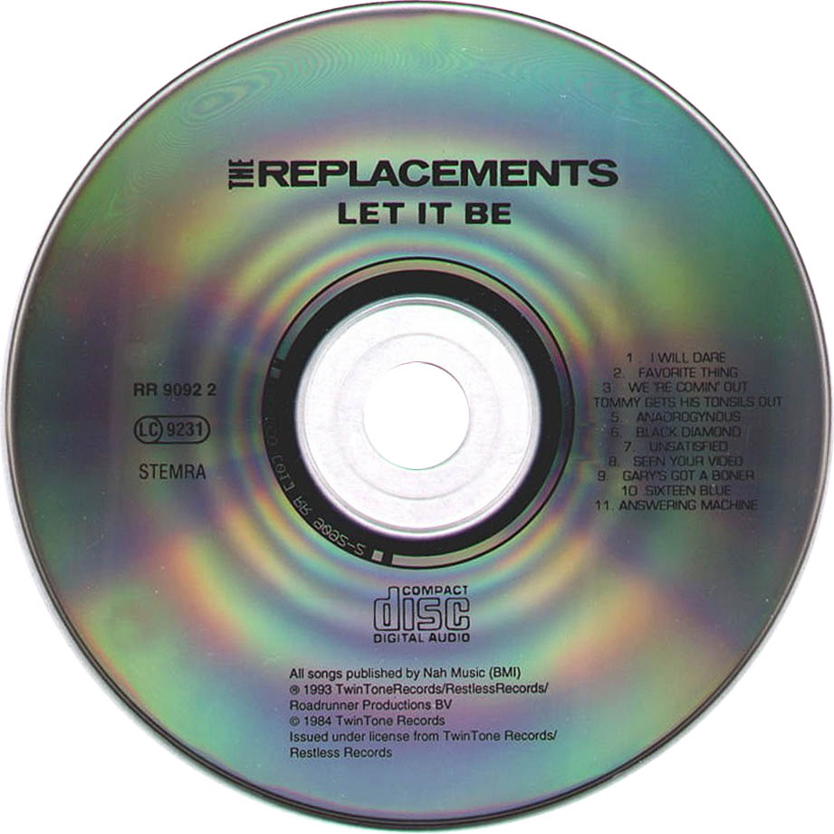 Cartula Cd de The Replacements - Let It Be