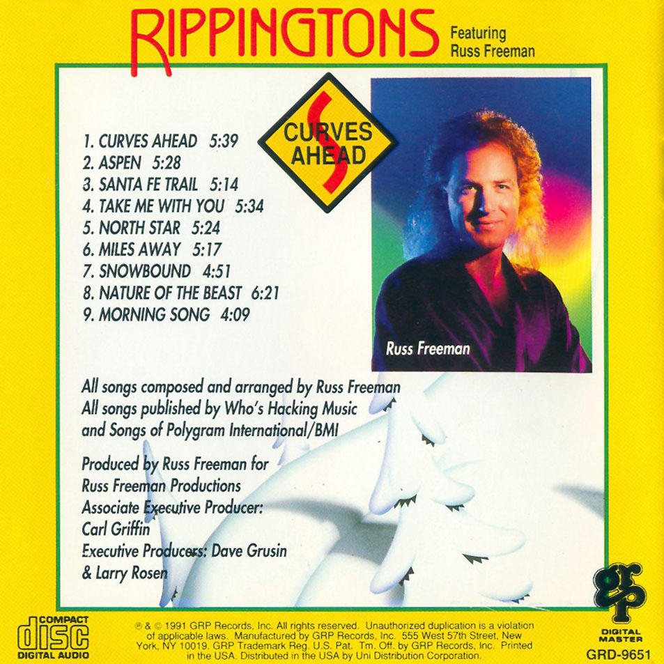 Cartula Interior Frontal de The Rippingtons - Curves Ahead