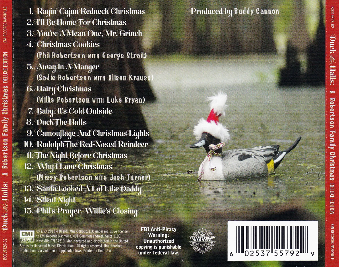 Cartula Trasera de The Robertsons - Duck The Halls  A Robertson Family Christmas (Deluxe Edition)