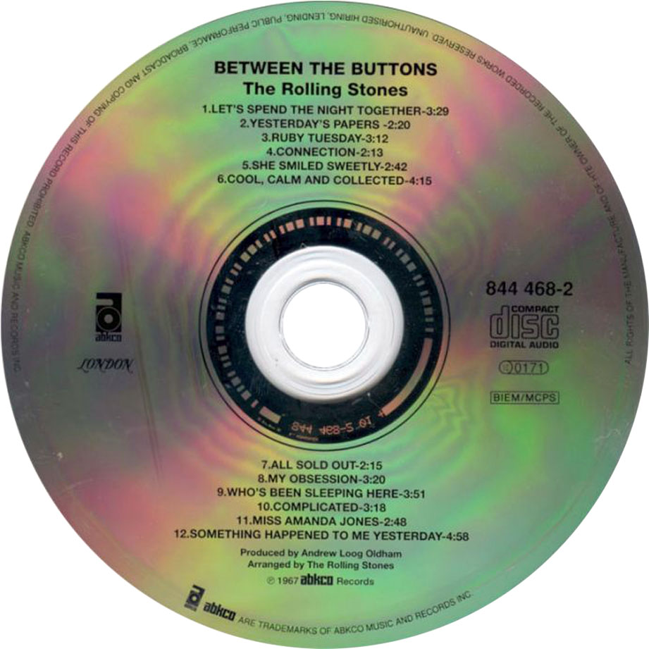 Cartula Cd de The Rolling Stones - Between The Buttons
