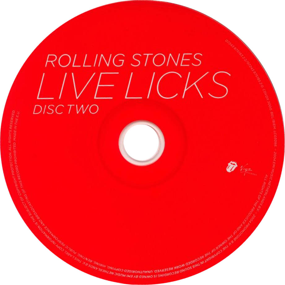 Cartula Cd2 de The Rolling Stones - Live Licks