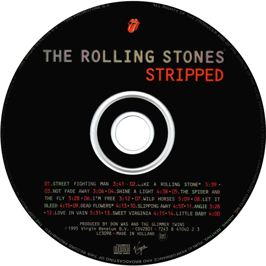Cartula Cd de The Rolling Stones - Stripped