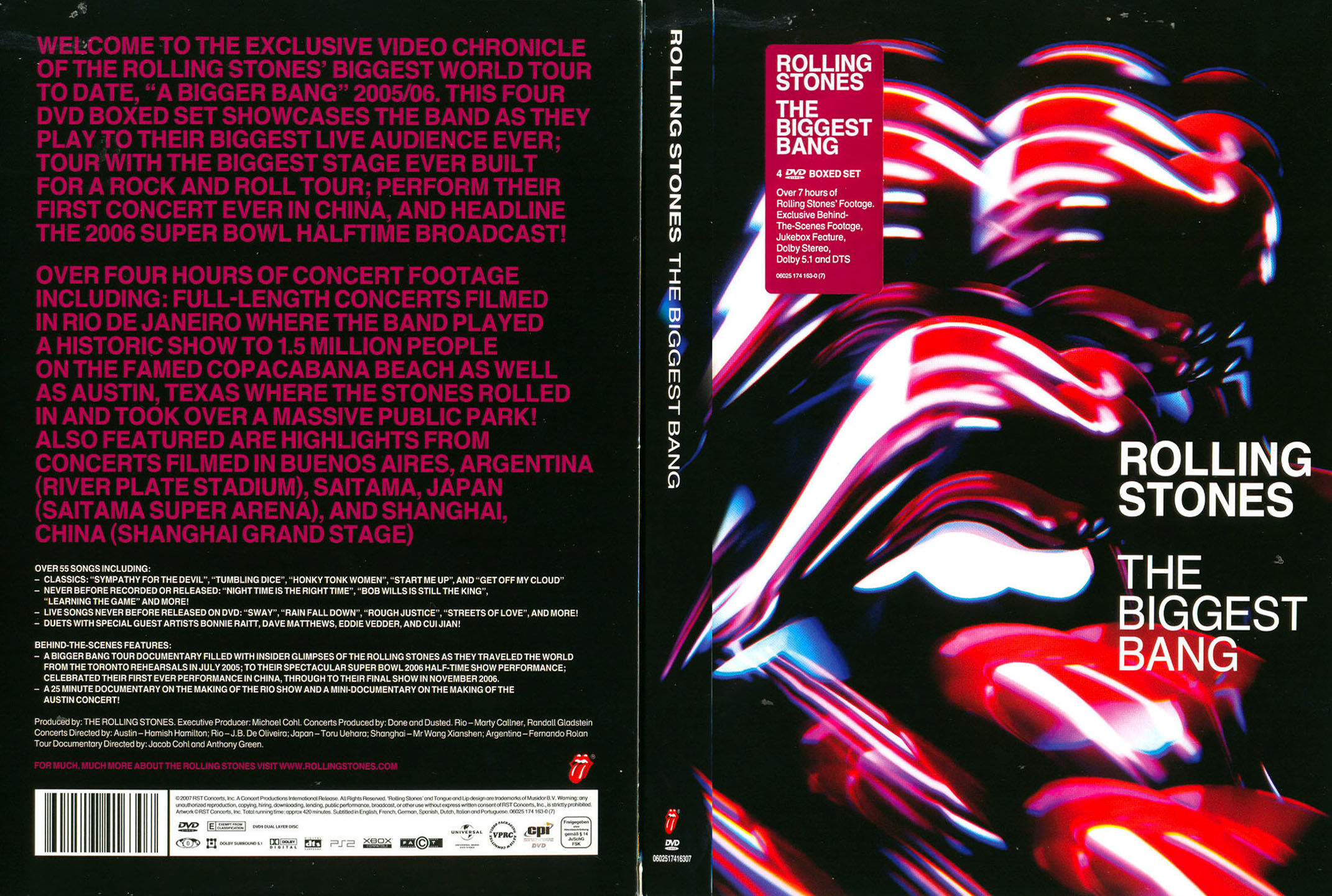 Cartula Caratula de The Rolling Stones - The Biggest Bang (Dvd)
