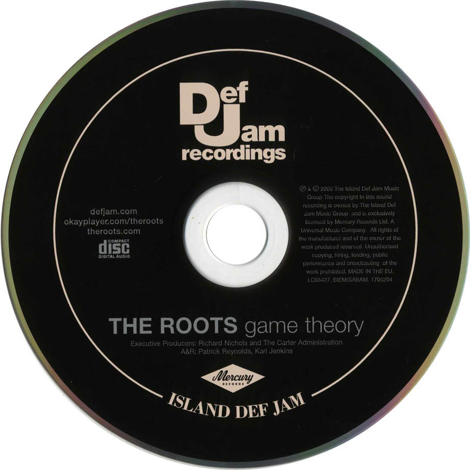 Cartula Cd de The Roots - Game Theory