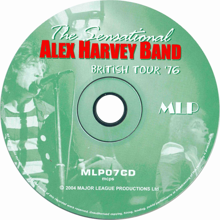 Cartula Cd de The Sensational Alex Harvey Band - British Tour '76