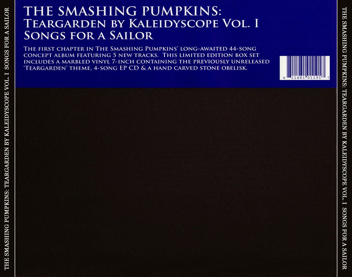Cartula Trasera de The Smashing Pumpkins - Teargarden By Kaleidyscope Volume I: Songs For A Sailor (Ep)