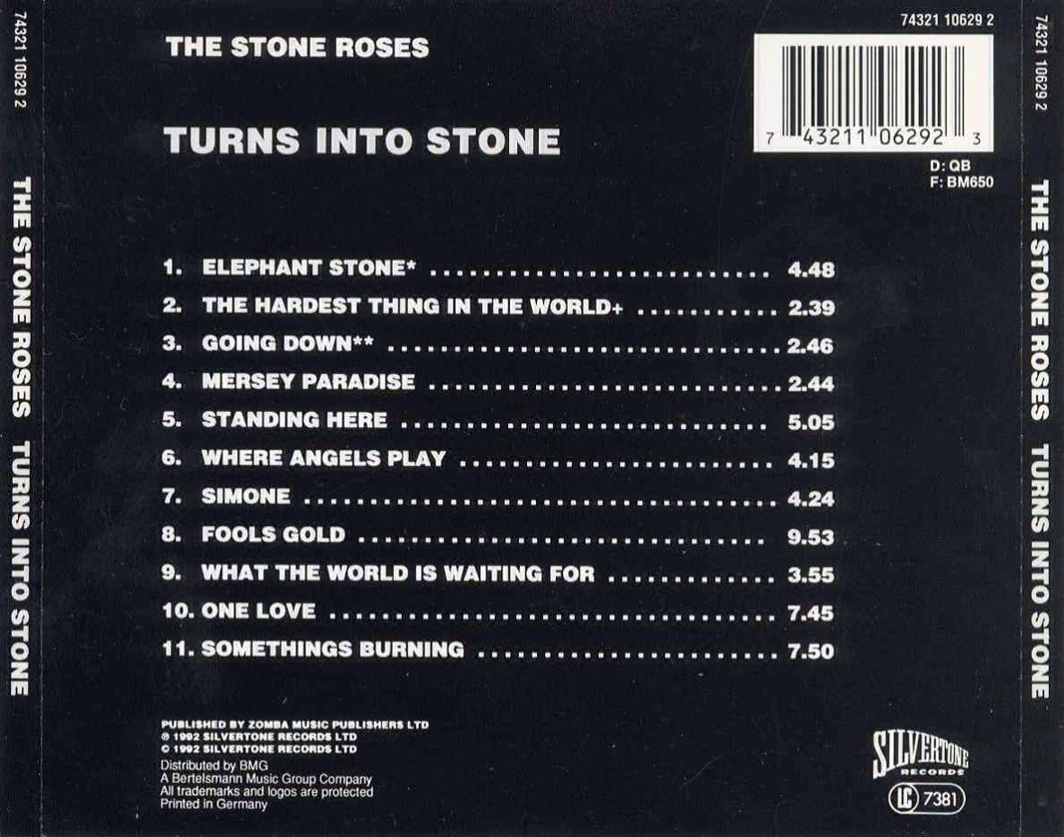 Carátula Trasera de The Stone Roses - Turns Into Stone