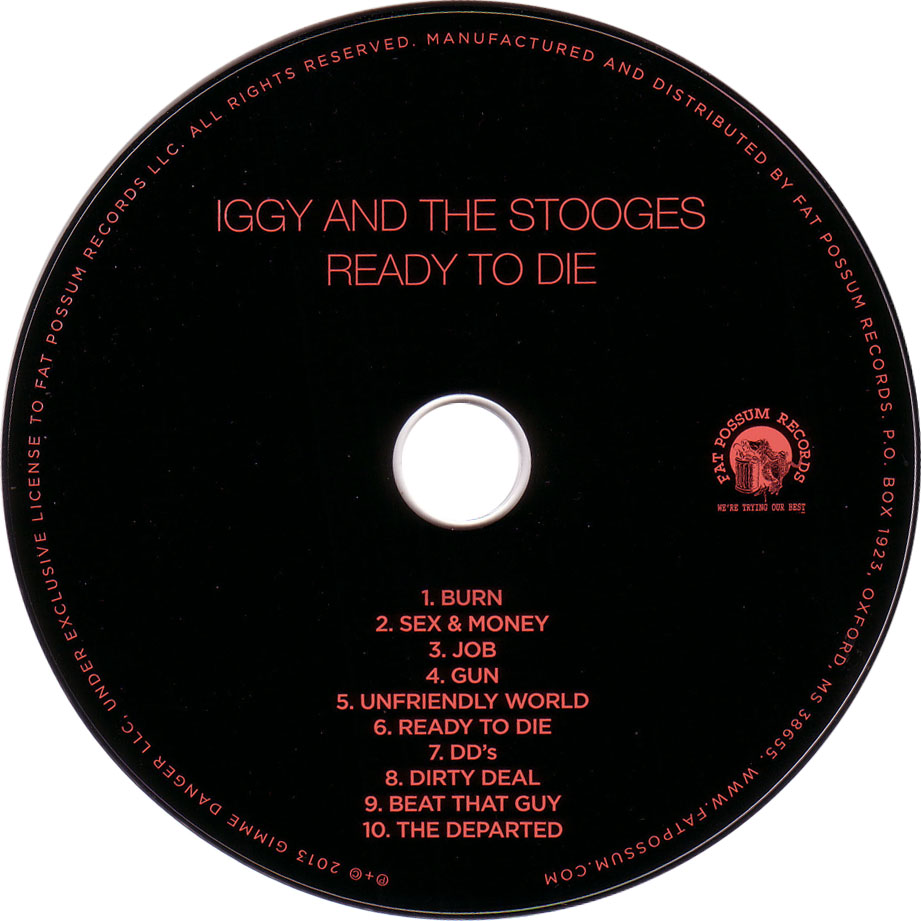 Cartula Cd de The Stooges - Ready To Die