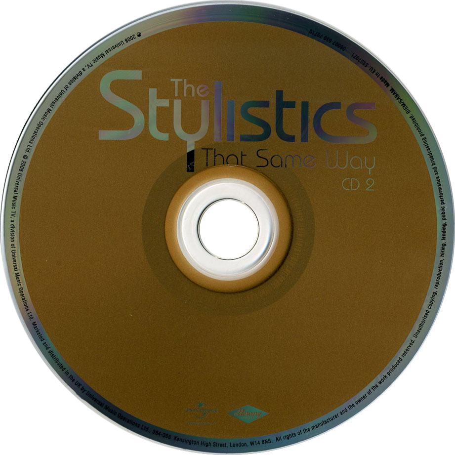 Cartula Cd2 de The Stylistics - The Greatest Hits And More... (Souvenir Edition)