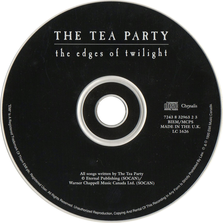 Cartula Cd de The Tea Party - The Edges Of Twilight