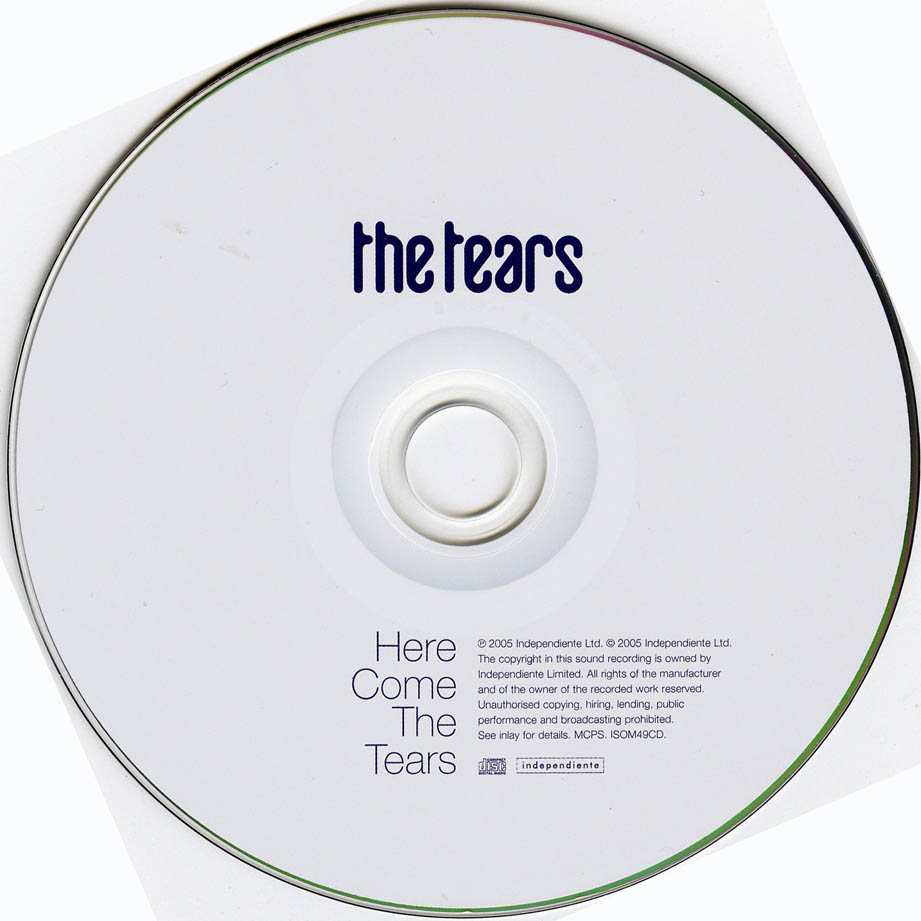 Cartula Cd de The Tears - Here Come The Tears