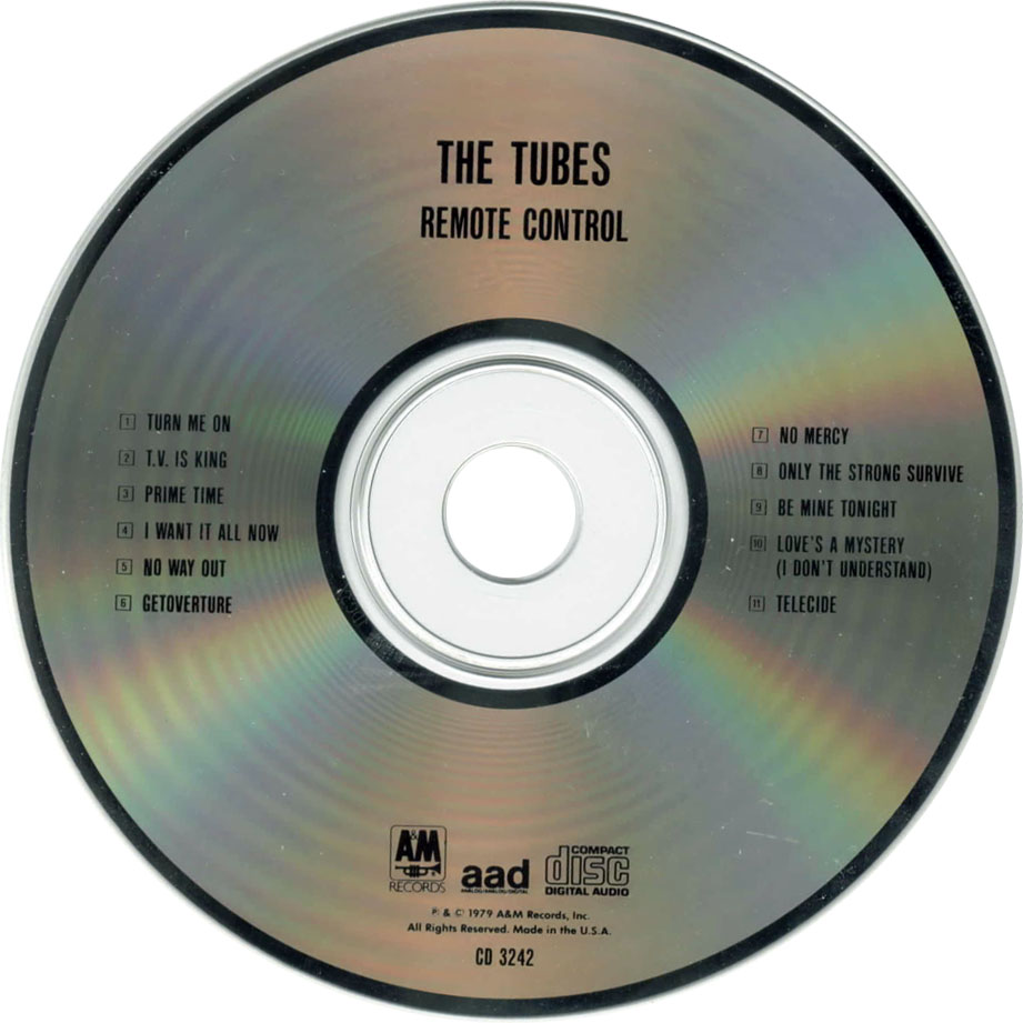 Cartula Cd de The Tubes - Remote Control