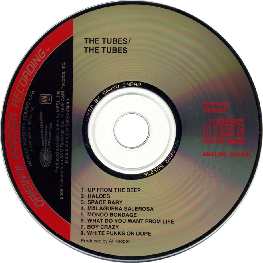 Cartula Cd de The Tubes - The Tubes