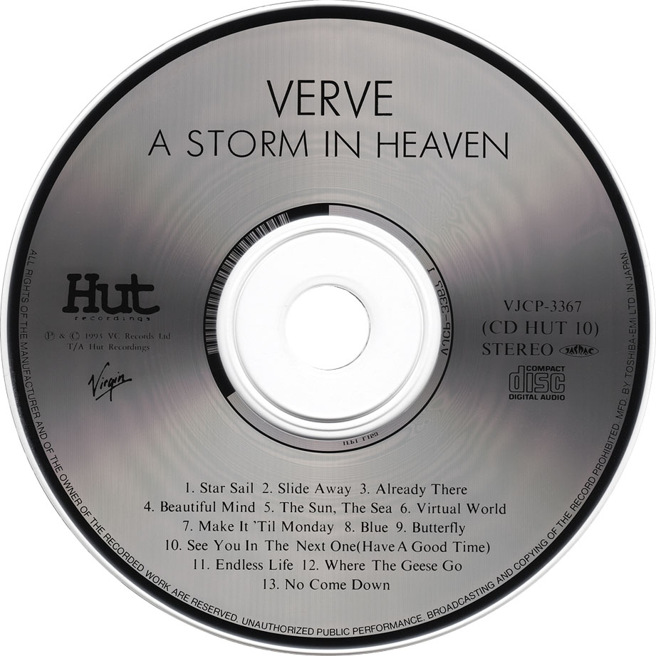 Cartula Cd de The Verve - A Storm In Heaven (Japan Edition)