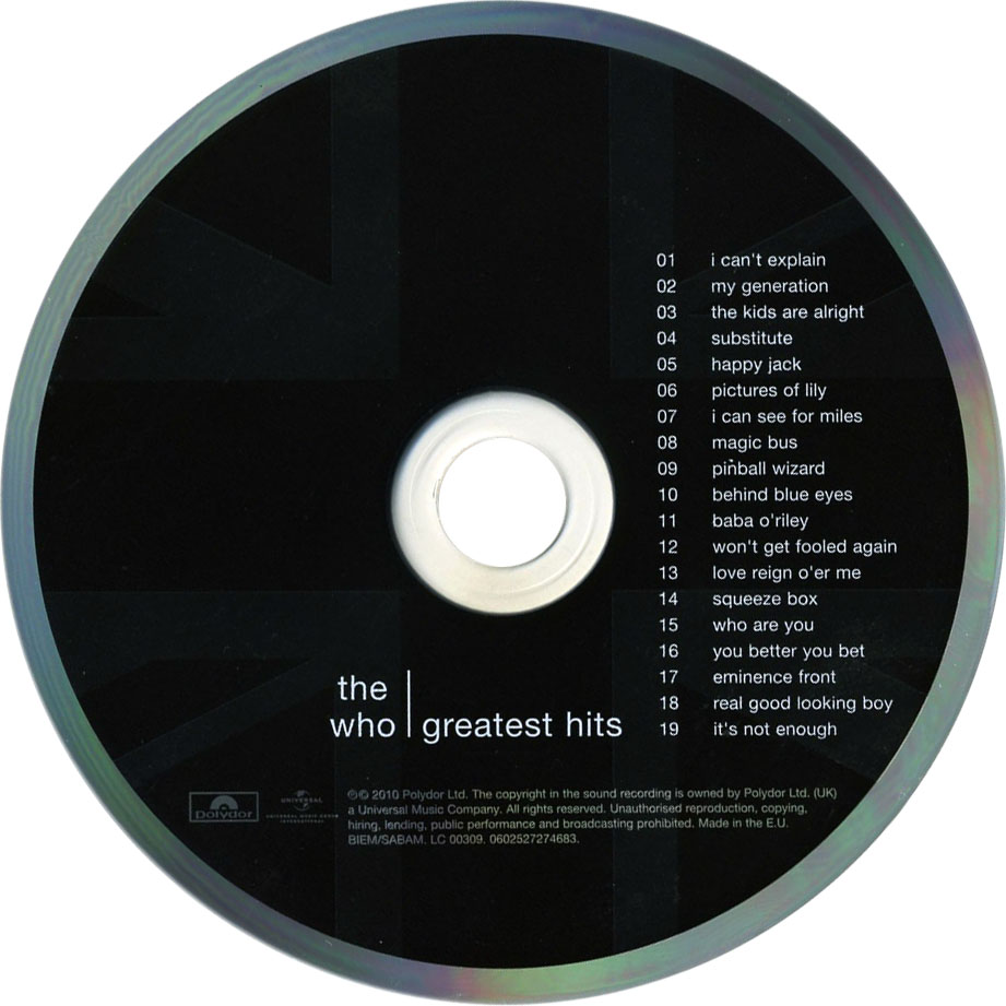 Cartula Cd1 de The Who - Greatest Hits & More
