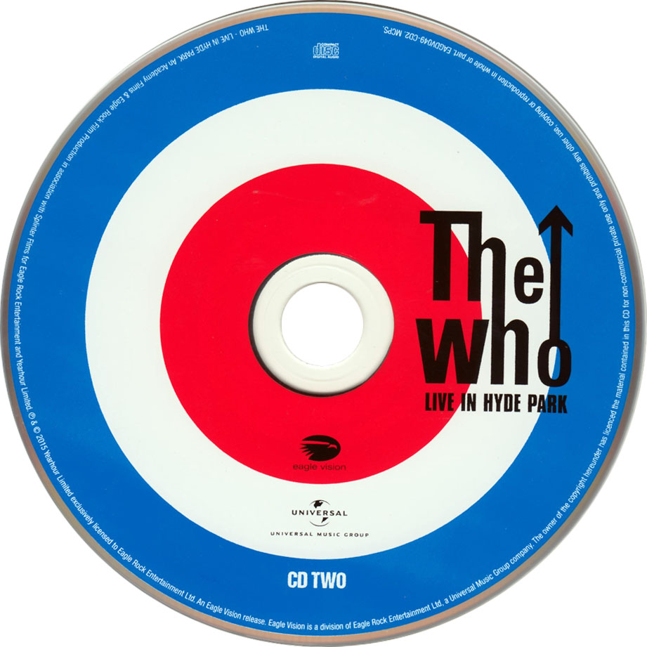 Cartula Cd2 de The Who - Live In Hyde Park