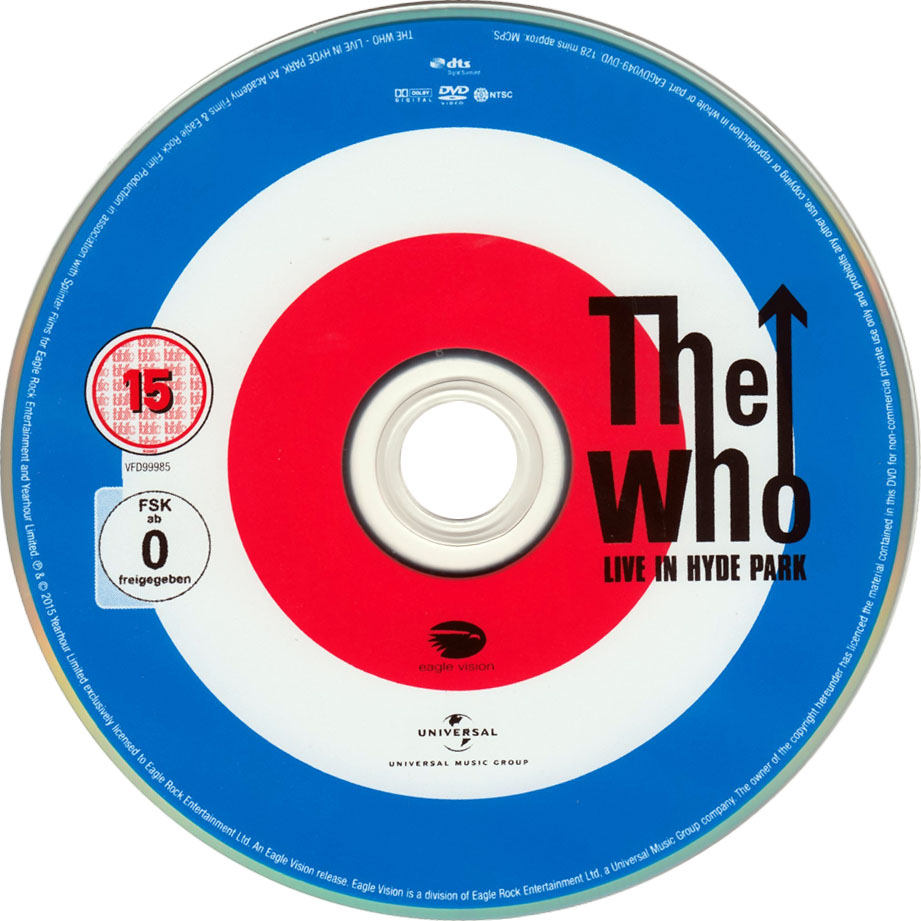Cartula Dvd de The Who - Live In Hyde Park